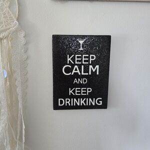 Icing Black and White Keep Calm Wall Art